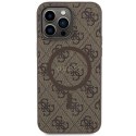 Guess nakładka do iPhone 13 Pro Max 6,7" GUHMP13XG4GFRW brązowa HC MAGSAFE PU 4G RING CLASSIC LOGO Guess nakładka do iPhone 13 Pro Max 6,7" GUHMP13XG4GFRW brązowa HC MAGSAFE PU 4G RING CLASSIC LOGO