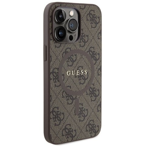 Guess nakładka do iPhone 13 Pro Max 6,7" GUHMP13XG4GFRW brązowa HC MAGSAFE PU 4G RING CLASSIC LOGO Guess nakładka do iPhone 13 Pro Max 6,7" GUHMP13XG4GFRW brązowa HC MAGSAFE PU 4G RING CLASSIC LOGO