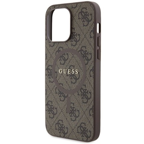 Guess nakładka do iPhone 13 Pro Max 6,7" GUHMP13XG4GFRW brązowa HC MAGSAFE PU 4G RING CLASSIC LOGO Guess nakładka do iPhone 13 Pro Max 6,7" GUHMP13XG4GFRW brązowa HC MAGSAFE PU 4G RING CLASSIC LOGO