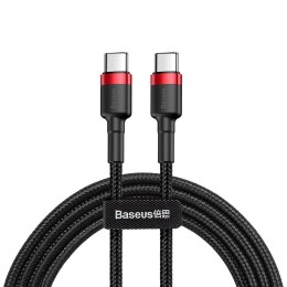 BASEUS kabel Typ C do Typ C 3A 1 metr czerwono-czarny CATKLF-G91