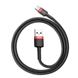 BASEUS kabel USB Cafule do Typ C 3A CATKLF-A91 0,5 metra czerwono-czarny