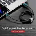 BASEUS kabel USB Cafule do Typ C 3A CATKLF-A91 0,5 metra czerwono-czarny BASEUS kabel USB Cafule do Typ C 3A CATKLF-A91 0,5 metra czerwono-czarny