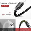 BASEUS kabel USB Cafule do Typ C 3A CATKLF-AG1 0,5 metra szaro-czarny BASEUS kabel USB Cafule do Typ C 3A CATKLF-AG1 0,5 metra szaro-czarny