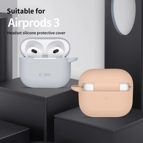Etui Tech-Protect Silicone Hook na Apple AirPods 3 - fioletowe Etui Tech-Protect Silicone Hook na Apple AirPods 3 - fioletowe