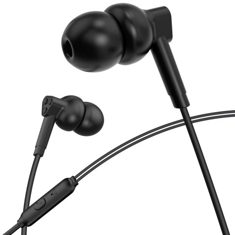 XO słuchawki przewodowe EP33 jack 3,5mm dokanałowe czarne XO słuchawki przewodowe EP33 jack 3,5mm dokanałowe czarne