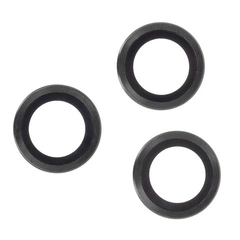Zestaw szkieł na aparat do iPhone 12 Pro Max 6,7" czarna ramka (3 sztuki) Zestaw szkieł na aparat do iPhone 12 Pro Max 6,7" czarna ramka (3 sztuki)