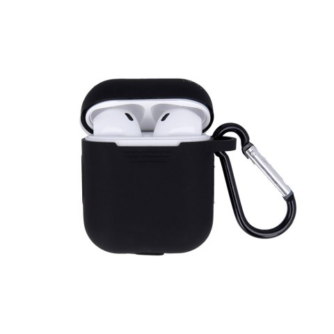 Etui do Airpods Pro 2 czarne z haczykiem Etui do Airpods Pro 2 czarne z haczykiem