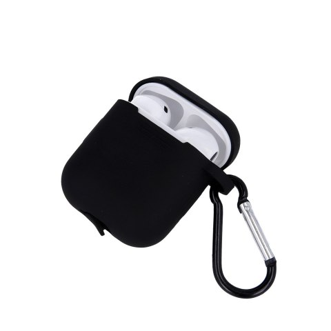 Etui do Airpods Pro 2 czarne z haczykiem Etui do Airpods Pro 2 czarne z haczykiem