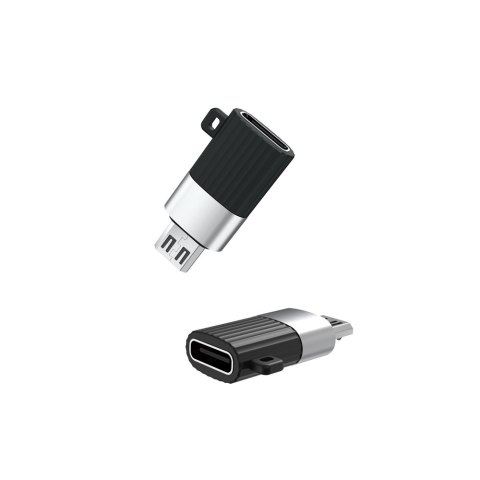 XO adapter NB149-C USB-C - microUSB czarny XO adapter NB149-C USB-C - microUSB czarny