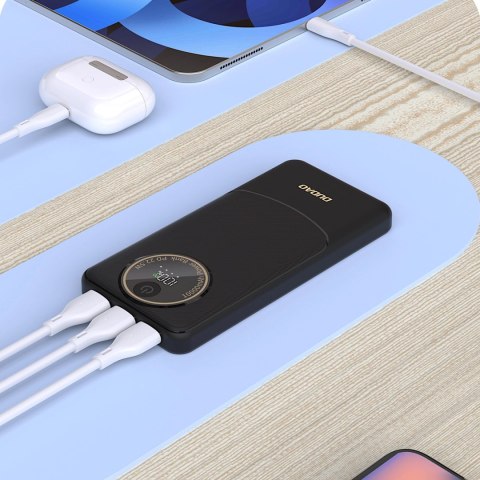 Powerbank Dudao K12 10000mAh PD22.5W USB-A, USB-C - czarny Powerbank Dudao K12 10000mAh PD22.5W USB-A, USB-C - czarny