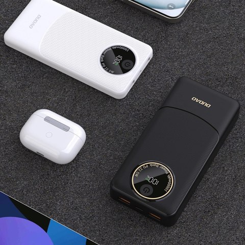 Powerbank Dudao K12 10000mAh PD22.5W USB-A, USB-C - czarny Powerbank Dudao K12 10000mAh PD22.5W USB-A, USB-C - czarny