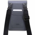 Karl Lagerfeld torebka na telefon KLWBSAKCPMG srebrna hardcase Phone Pounch Universal Saffiano K&C NFT