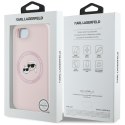 Karl Lagerfeld Nakładka HC MagSafe Silicone Double Heads do iPhone 16e Różowa Karl Lagerfeld Nakładka HC MagSafe Silicone Double Heads do iPhone 16e Różowa