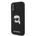 Karl Lagerfeld nakładka do iPhone 16 6,1" KLHMP16SSKHPPLK czarna hardcase Silicone KL Head Print MagSafe Karl Lagerfeld nakładka do iPhone 16 6,1" KLHMP16SSKHPPLK czarna hardcase Silicone KL Head Print MagSafe