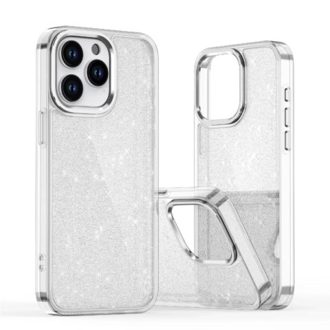 Etui brokatowe Glitter Case na iPhone 16e - przezroczyste Etui brokatowe Glitter Case na iPhone 16e - przezroczyste