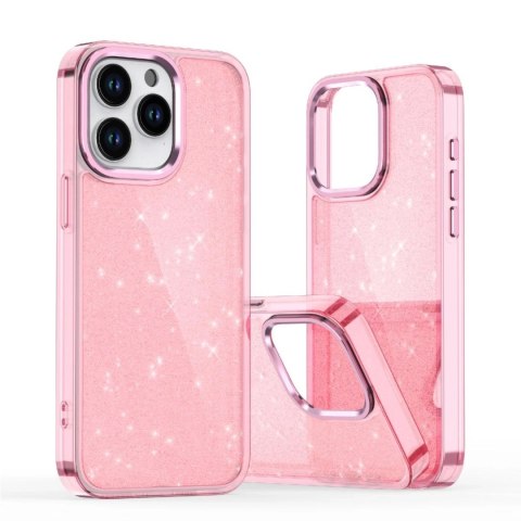 Etui brokatowe Glitter Case na iPhone 16e - różowe Etui brokatowe Glitter Case na iPhone 16e - różowe