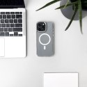 Etui brokatowe Glitter Case z MagSafe na iPhone 16e - białe