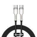 Baseus kabel Cafule Metal PD USB-C - USB-C 1,0 m czarny 100W Baseus kabel Cafule Metal PD USB-C - USB-C 1,0 m czarny 100W