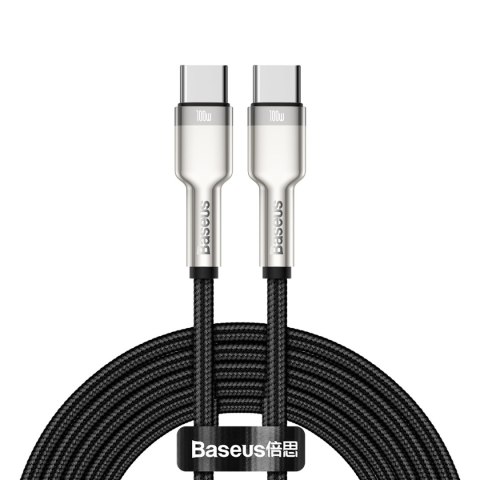 Baseus kabel Cafule Metal PD USB-C - USB-C 2,0 m czarny 100W Baseus kabel Cafule Metal PD USB-C - USB-C 2,0 m czarny 100W