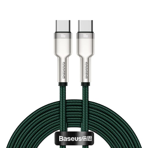 Baseus kabel Cafule Metal PD USB-C - USB-C 2,0 m zielony 100W Baseus kabel Cafule Metal PD USB-C - USB-C 2,0 m zielony 100W