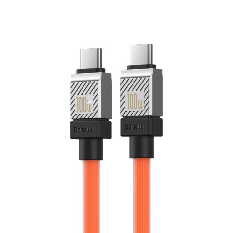 Baseus kabel CoolPlay USB-C - USB-C 1m 100W pomarańczowy Baseus kabel CoolPlay USB-C - USB-C 1m 100W pomarańczowy