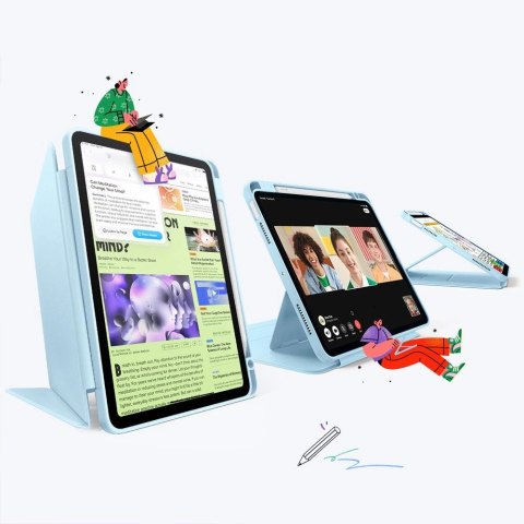 Etui ESR Flip Hybrid na iPad 10.9" 2020-2022 ( 4 / 5 gen.) / 11" 2024-2025 ( 6 / 7 gen.) - niebieskie Etui ESR Flip Hybrid na iPad 10.9" 2020-2022 ( 4 / 5 gen.) / 11" 2024-2025 ( 6 / 7 gen.) - niebieskie