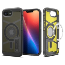 Etui Spigen Tough Armor MagSafe na iPhone 16e - przezroczysto-szare