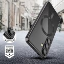 Etui Tech-Protect MagFlex MagSafe na Samsung Galaxy S25 Edge - przezroczysto-czarne