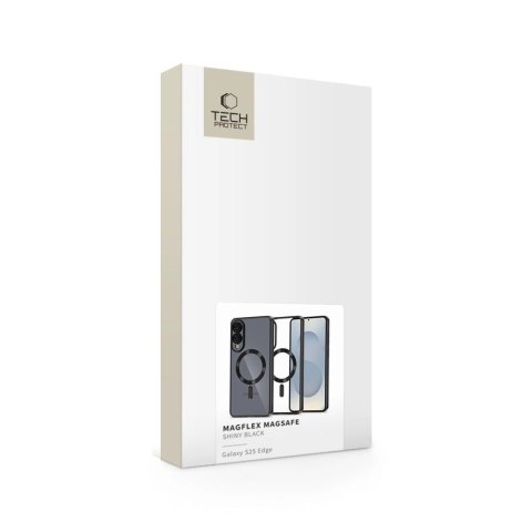 Etui Tech-Protect MagFlex MagSafe na Samsung Galaxy S25 Edge - przezroczysto-czarne Etui Tech-Protect MagFlex MagSafe na Samsung Galaxy S25 Edge - przezroczysto-czarne