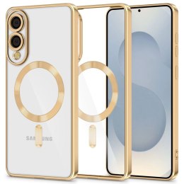 Etui Tech-Protect MagFlex MagSafe na Samsung Galaxy S25 Edge - przezroczysto-złote