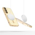 Etui Tech-Protect MagFlex MagSafe na Samsung Galaxy S25 Edge - przezroczysto-złote