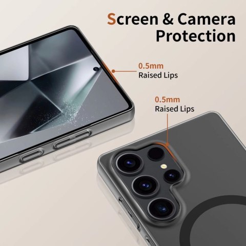 Etui Tech-Protect MagSlim MagSafe na Samsung Galaxty S25 Edge - czarny mat Etui Tech-Protect MagSlim MagSafe na Samsung Galaxty S25 Edge - czarny mat