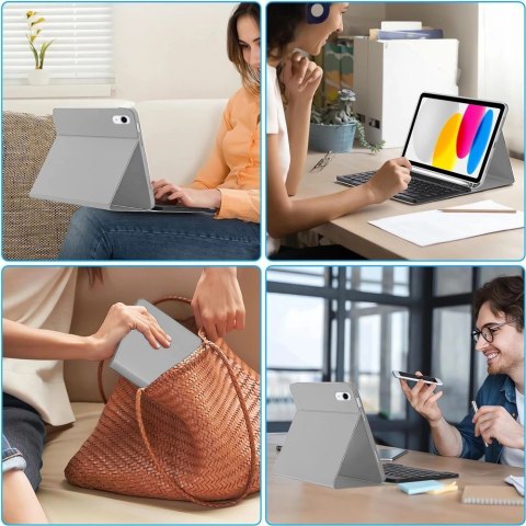 Etui Tech-Protect SC Pen + Keyboard na iPad 10.9" 2022 (10 gen.) / 11" 2025 (11 gen.) - szare Etui Tech-Protect SC Pen + Keyboard na iPad 10.9" 2022 (10 gen.) / 11" 2025 (11 gen.) - szare