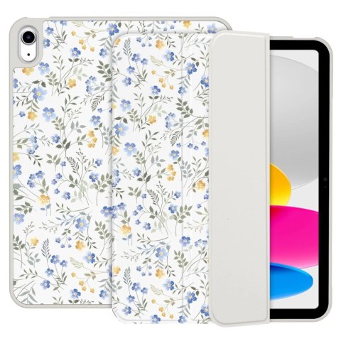 Etui Tech-Protect SC Pen na iPad 10.9" 2022 (10 gen.) / 11" 2025 (11 gen.) - stokrotki z liśćmi Etui Tech-Protect SC Pen na iPad 10.9" 2022 (10 gen.) / 11" 2025 (11 gen.) - stokrotki z liśćmi