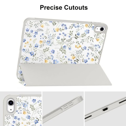 Etui Tech-Protect SC Pen na iPad 10.9" 2022 (10 gen.) / 11" 2025 (11 gen.) - stokrotki z liśćmi Etui Tech-Protect SC Pen na iPad 10.9" 2022 (10 gen.) / 11" 2025 (11 gen.) - stokrotki z liśćmi
