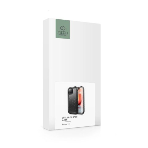 Etui Tech-Protect ShellBox IP68 na iPhone 15 - czarne Etui Tech-Protect ShellBox IP68 na iPhone 15 - czarne