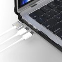 Etui Tech-Protect SmartShell Pro na MacBook Air 13" 2023-2025 M2 / M3 / M4 - przezroczysto-czarne