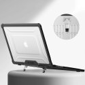 Etui Tech-Protect SmartShell Pro na MacBook Air 15" 2023-2025 M2 / M3 / M4 - przezroczysto-czarne