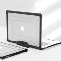 Etui Tech-Protect SmartShell Pro na MacBook Air 15" 2023-2025 M2 / M3 / M4 - przezroczysto-czarne