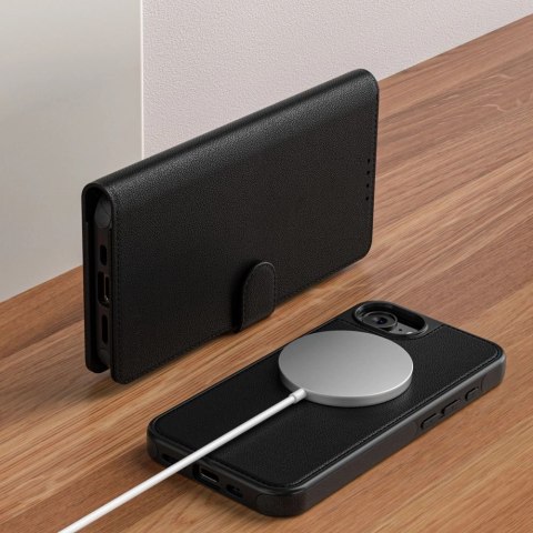 Etui Tech-Protect Wallet MagSafe na iPhone 16e - czarny mat Etui Tech-Protect Wallet MagSafe na iPhone 16e - czarny mat