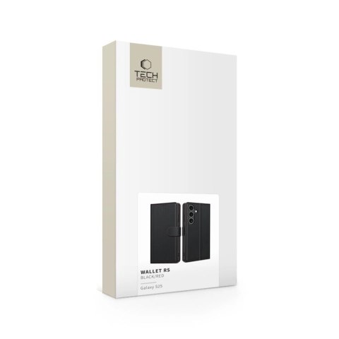 Etui Tech-Protect Wallet RS na Samsung Galaxy S25 - czarne Etui Tech-Protect Wallet RS na Samsung Galaxy S25 - czarne