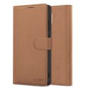 Etui Tech-Protect Wallet na iPhone 16e - brązowe