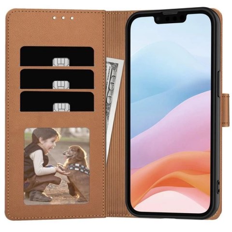 Etui Tech-Protect Wallet na iPhone 16e - brązowe Etui Tech-Protect Wallet na iPhone 16e - brązowe