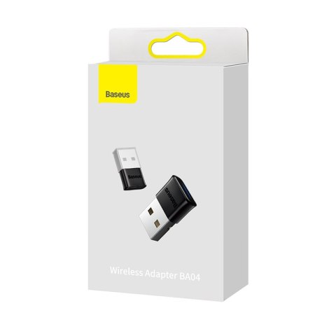 Baseus adapter Bluetooth BA04 czarny moduł bezprzewodowy Baseus adapter Bluetooth BA04 czarny moduł bezprzewodowy