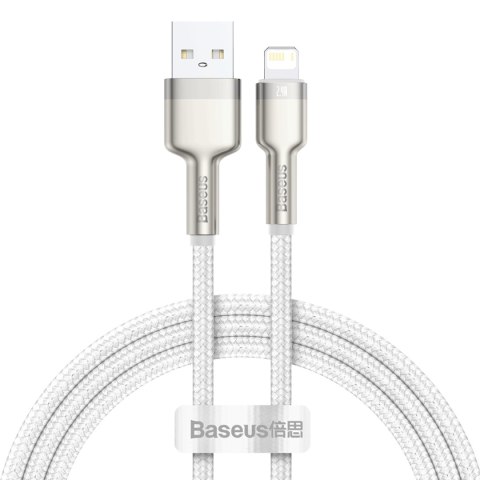 Baseus kabel Cafule Metal USB - Lightning 2,4A 1,0 m biały Baseus kabel Cafule Metal USB - Lightning 2,4A 1,0 m biały