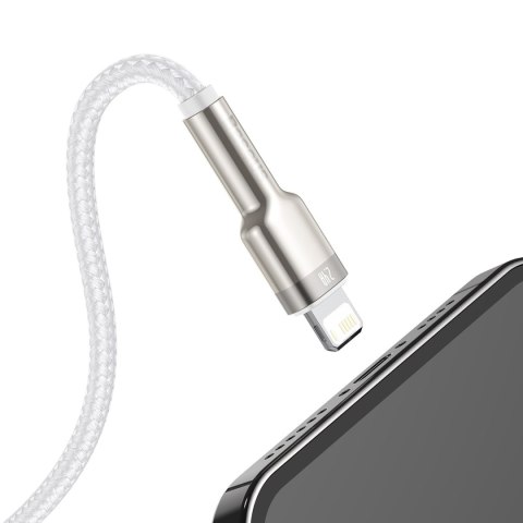 Baseus kabel Cafule Metal USB - Lightning 2,4A 1,0 m biały Baseus kabel Cafule Metal USB - Lightning 2,4A 1,0 m biały