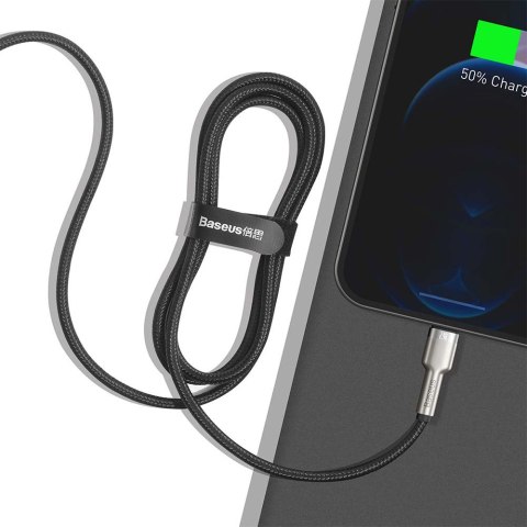 Baseus kabel Cafule Metal USB - Lightning 2,4A 1,0 m czarny Baseus kabel Cafule Metal USB - Lightning 2,4A 1,0 m czarny