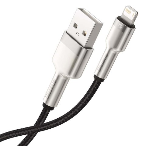 Baseus kabel Cafule Metal USB - Lightning 2,4A 1,0 m czarny Baseus kabel Cafule Metal USB - Lightning 2,4A 1,0 m czarny