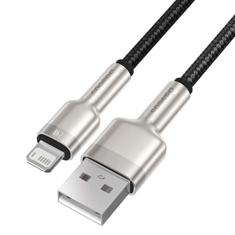 Baseus kabel Cafule Metal USB - Lightning 2,4A 1,0 m czarny Baseus kabel Cafule Metal USB - Lightning 2,4A 1,0 m czarny