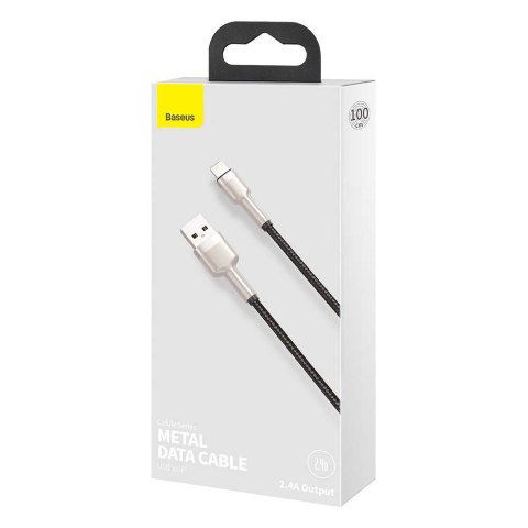 Baseus kabel Cafule Metal USB - Lightning 2,4A 1,0 m czarny Baseus kabel Cafule Metal USB - Lightning 2,4A 1,0 m czarny